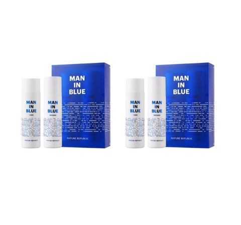 2 x [MEN] NATURE REPUBLIC Men In Blue Homme Set (2 Items) from Korea by NATURE REPUBLIC