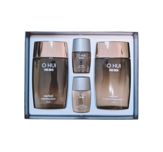 [MEN] O HUI Neofeel June 2025 Set (4 Items) Moisturizing Toner & Emulsion Kit from Korea by O HUI