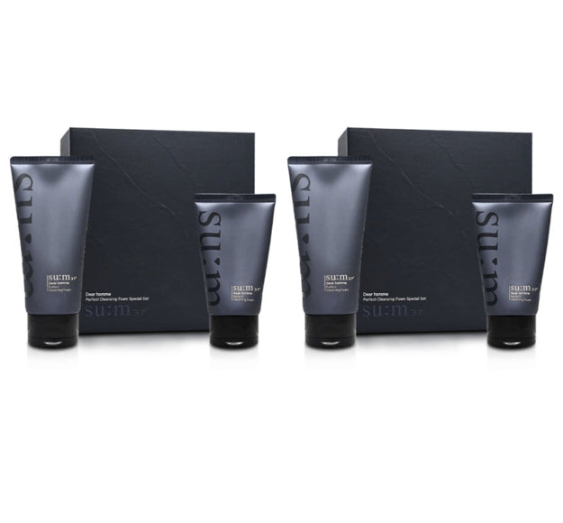 2 x [MEN] Su:m37 Dear Homme Perfect Cleansing Foam July 2025 Set (2 Items) from Korea by Su:m37