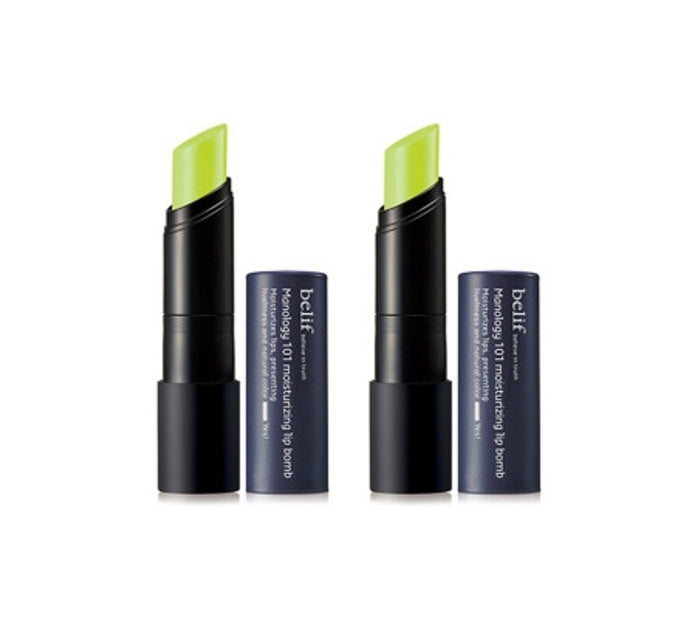 2 x [MEN] belif Manology 101 Moisturizing Lip Bomb 4g from Korea by belif