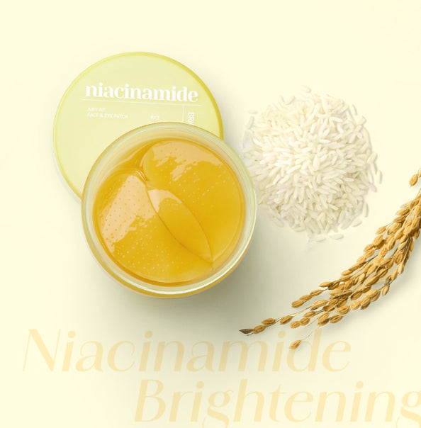 2 x MISSHA Airy Fit Face & Eye Patch 60g (Niacinamide) - Brightening Care fom Korea