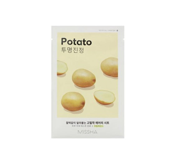 20 x MISSHA Airy Fit Sheet Mask Potato - Hydrating & Nourishing K‑Beauty Mask from Korea
