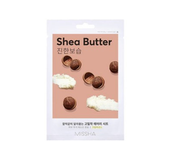 20 x MISSHA Airy Fit Sheet Mask She Butter - Hydrating Korean Sheet Mask, Deep Moisture & Nourishment from Korea