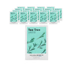 20 x MISSHA Airy Fit Sheet Mask Tea Tree - Soothing Hydrating Korean Sheet Mask from Korea