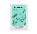 20 x MISSHA Airy Fit Sheet Mask Tea Tree - Soothing Hydrating Korean Sheet Mask from Korea