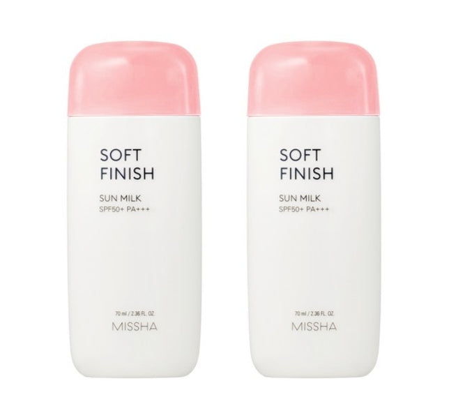2 x MISSHA All Around Safe Block Soft Finish Sun Milk 70ml, SFP50+ PA+++ from Korea by MISSHA