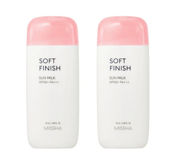 2 x MISSHA All Around Safe Block Soft Finish Sun Milk 70ml, SFP50+ PA+++ from Korea by MISSHA