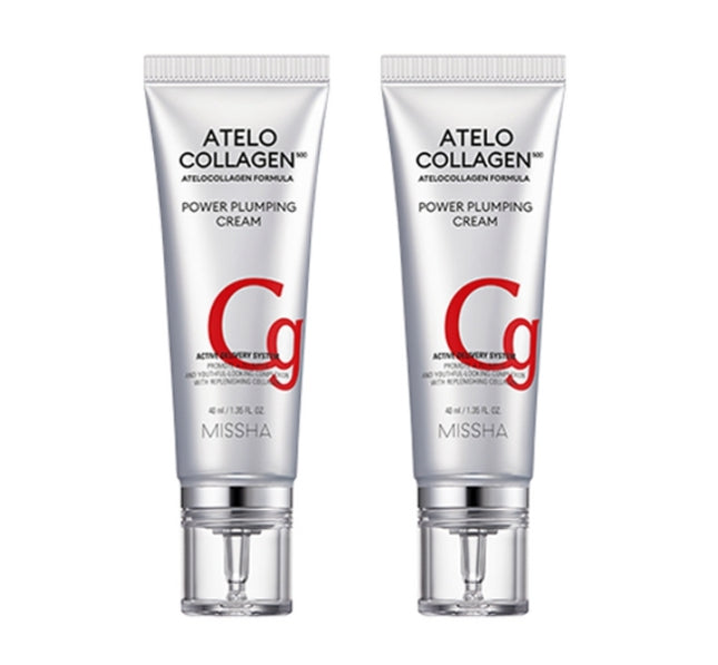 2 x MISSHA Atelo Collagen 500 Power Plumping Cream 40ml from Korea by MISSHA