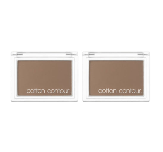 2 x MISSHA Cotton Contour Pact Shading 4g, #Smoked Hazel from Korea