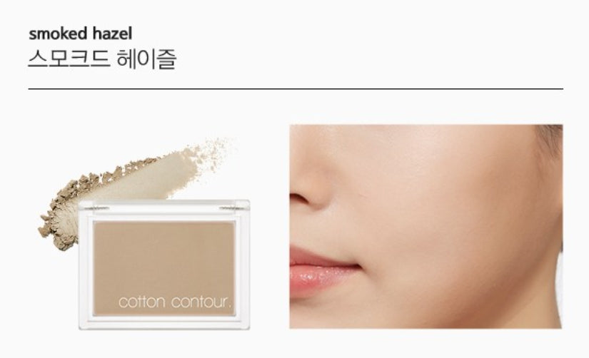2 x MISSHA Cotton Contour Pact Shading 4g, #Smoked Hazel from Korea