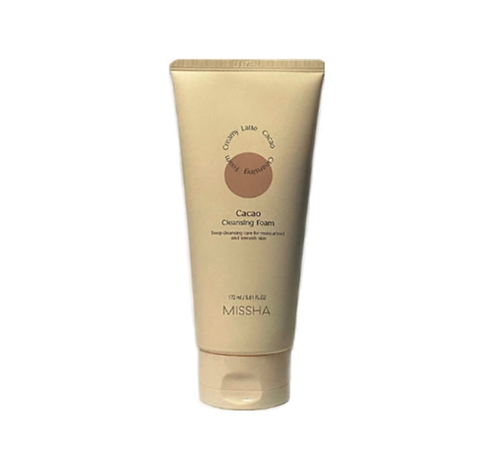 3 x MISSHA Creamy Latte Cleansing Foam (Cacao) 172ml - Smooth & Moisturizing from Korea