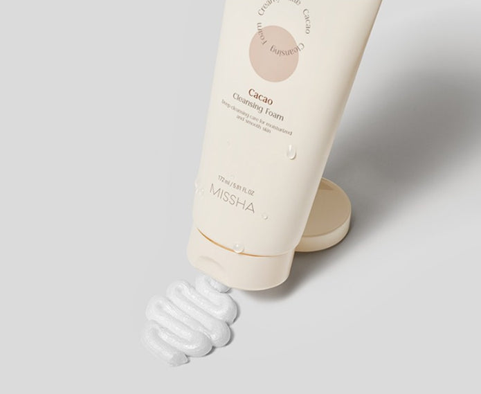 3 x MISSHA Creamy Latte Cleansing Foam (Cacao) 172ml - Smooth & Moisturizing from Korea