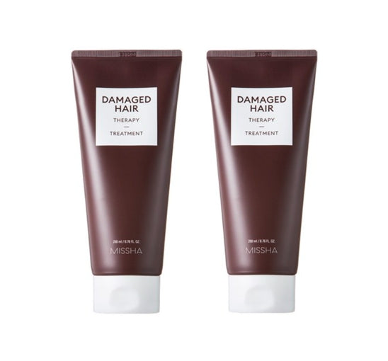 2 x MISSHA Damaged Hair Therapy Treatment 200ml - Repair & Nourish Hair from Korea