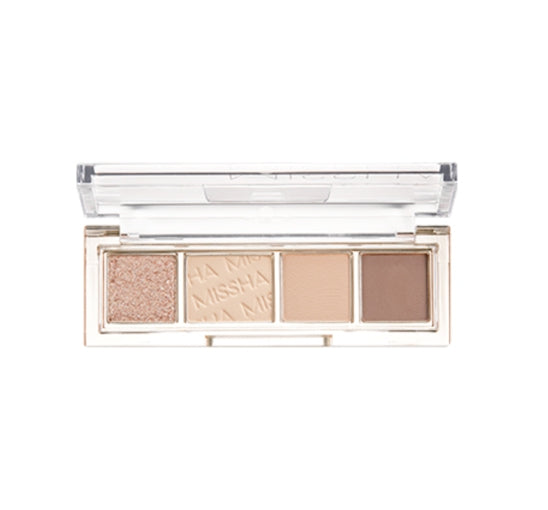 2 x MISSHA Day Vibe Palette 3g (#01 Beige Motion) - Neutral Beige Eye Palette from Korea