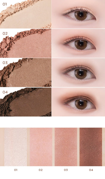 2 x MISSHA Day Vibe Palette 3g (#04 Prima Pink) - Rosy Pink Eye Shadow Palette from Korea