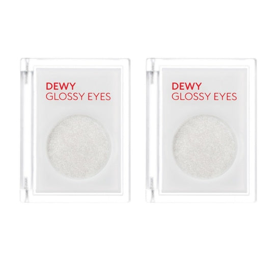 2 x MISSHA Dewy Glossy Eyes Eyeshadow #White Beach - Jelly Eyeshadow with Glossy Shine from Korea