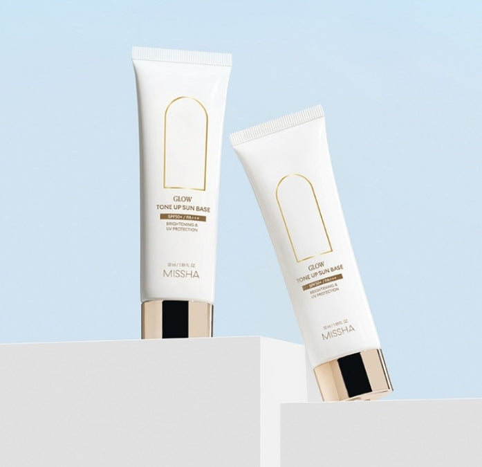 MISSHA Glow Tone Up Sun Base 50ml SPF 50+ PA+++ - Radiant UV Primer from Korea