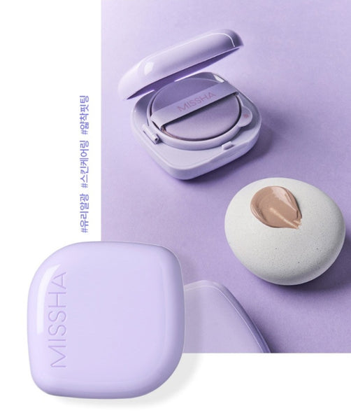 2 x MISSHA Layering Fit Cushion Semi Glow 15g, #21 Fair from Korea
