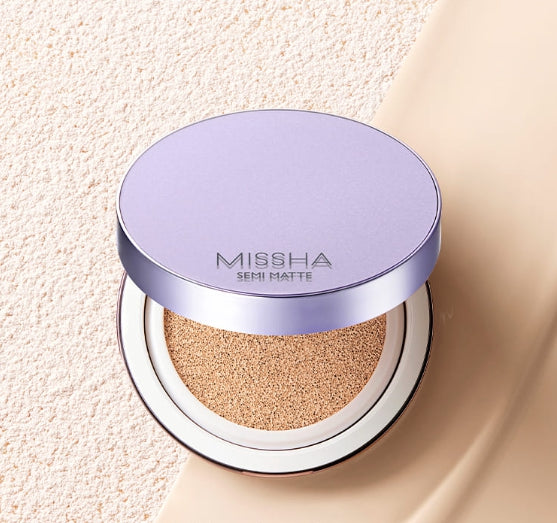 2 x MISSHA Layering Fit Cushion Semi Matte 14g (#23 Sand), SPF30 PA++ from Korea