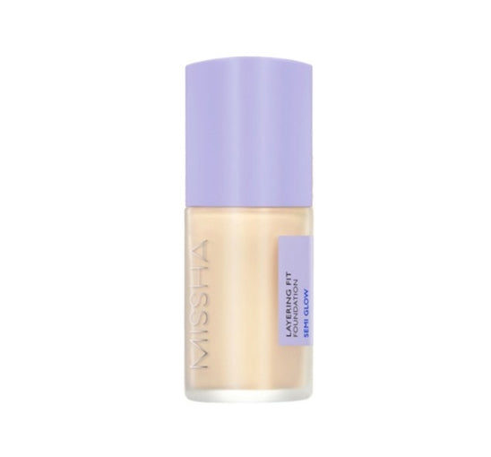 MISSHA Layering Fit Semi Glow Foundation 35ml (#21 Vanilla) - Natural Radiant Base from Korea