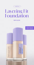 MISSHA Layering Fit Semi Glow Foundation 35ml (#21 Vanilla) - Natural Radiant Base from Korea