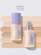 MISSHA Layering Fit Semi Glow Foundation 35ml (#21 Vanilla) - Natural Radiant Base from Korea