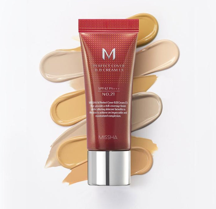 MISSHA M Perfect Cover BB Cream EX 20ml (#19C Cool Ivory) SPF42 PA+++ from Korea