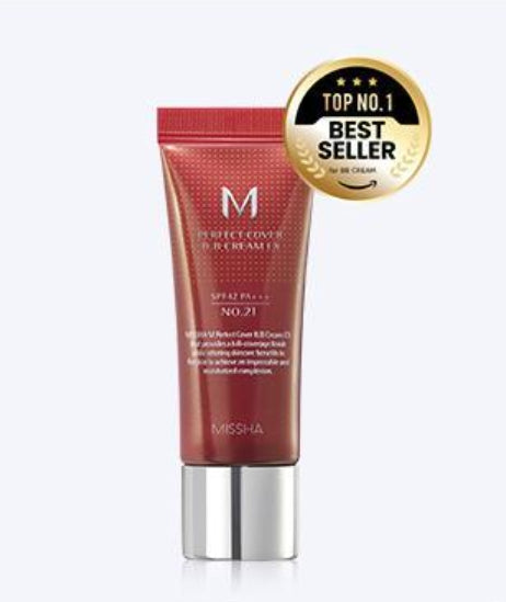 MISSHA M Perfect Cover BB Cream EX 20ml (#19C Cool Ivory) SPF42 PA+++ from Korea