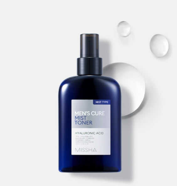 [MEN] MISSHA Men's Cure Duo Set (4 items) - Hydrating Toner & Cream Essence for Men from Korea