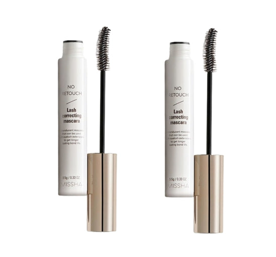 2 x MISSHA No Retouch Lash Correcting Mascara 9.5g, #Clear from Korea