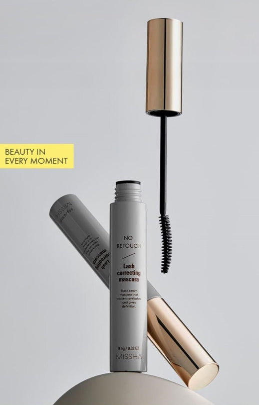 2 x MISSHA No Retouch Lash Correcting Mascara 9.5g, #Black from Korea
