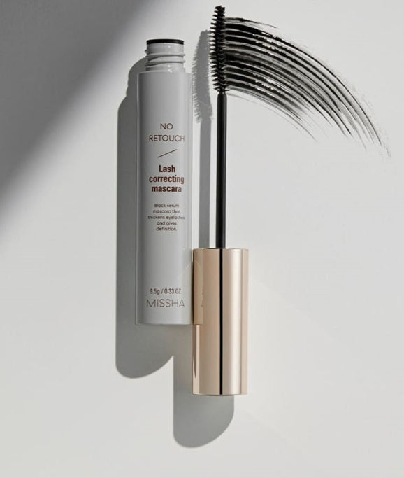 MISSHA No Retouch Lash Correcting Mascara 9.5g, #Black from Korea