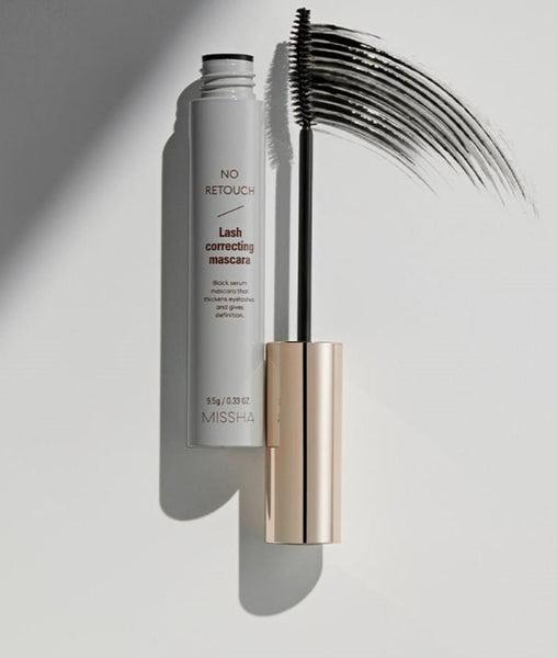 MISSHA No Retouch Lash Correcting Mascara 9.5g, #Black from Korea