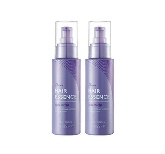 2 x MISSHA Procure Silky Coating Hair Essence 100ml - Smooth & Nourished Hair from Korea