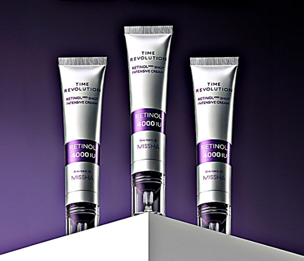2 x MISSHA Time Revolution Retinol 4000 Shot Intensive Cream 25ml - Anti‑Aging Treatment from Korea