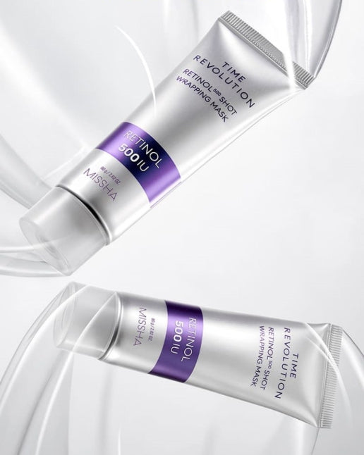 MISSHA Time Revolution Retinol 500 Shot Wrapping Mask 80g from Korea
