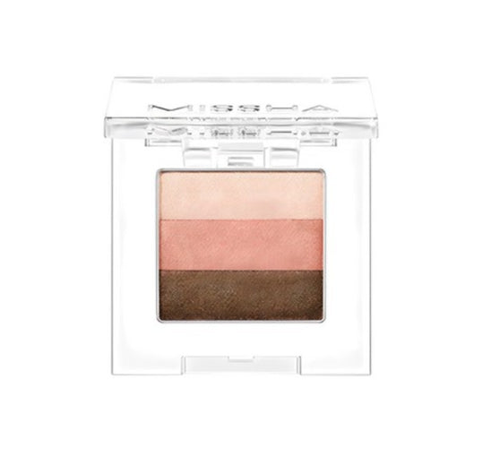 MISSHA Triple Shadow (#10 Oriental Pink) - 3‑Tone Gradient Eyeshadow from Korea