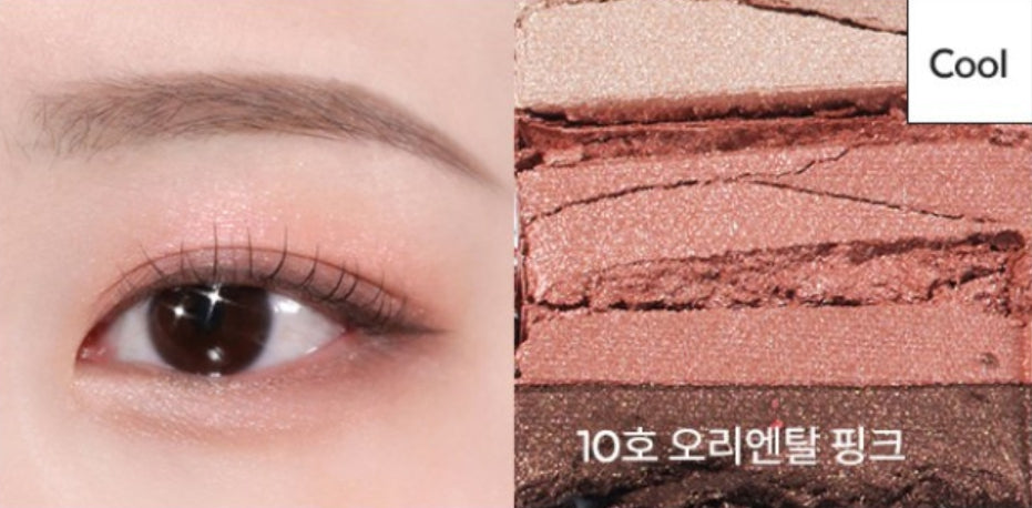 2 x MISSHA Triple Shadow (#10 Oriental Pink) - 3‑Tone Gradient Eyeshadow from Korea