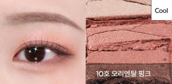 2 x MISSHA Triple Shadow (#10 Oriental Pink) - 3‑Tone Gradient Eyeshadow from Korea