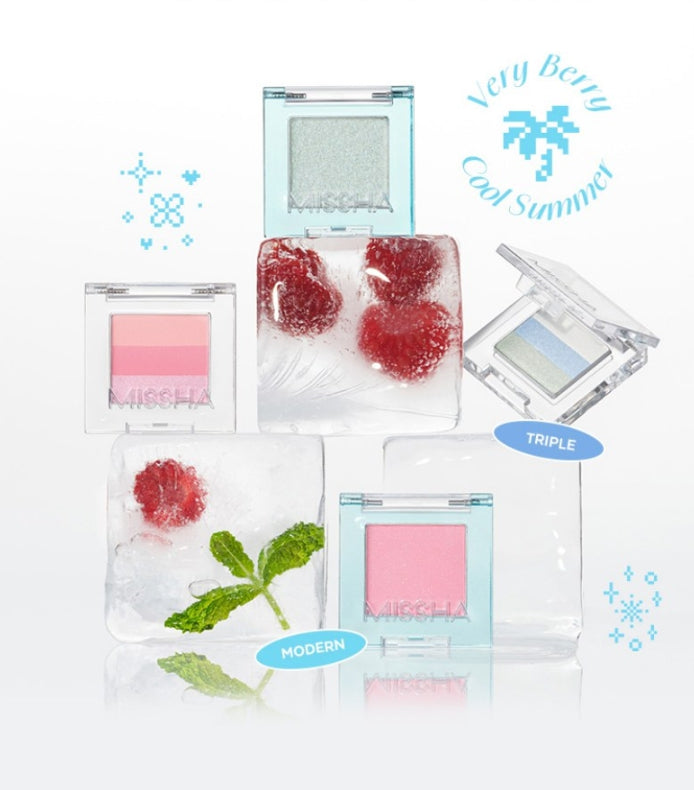 MISSHA Triple Shadow (#21 Berry Berry King) - 3‑Tone Gradient Eyeshadow from Korea