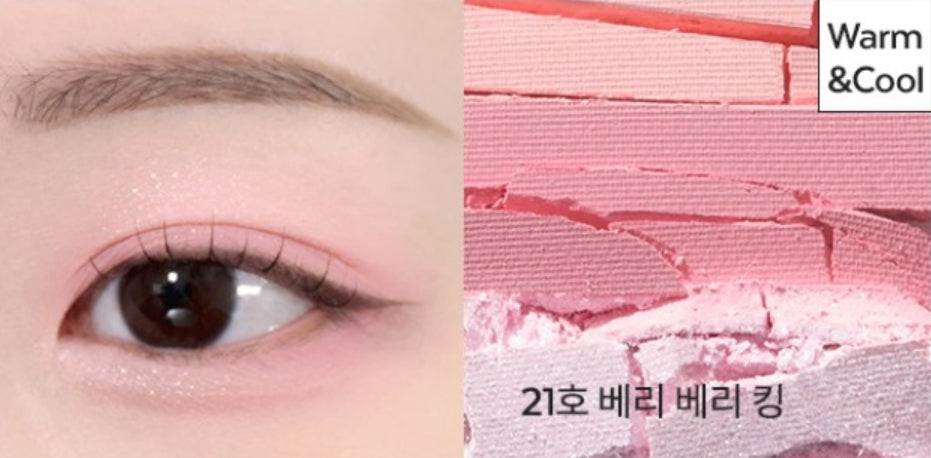 MISSHA Triple Shadow (#21 Berry Berry King) - 3‑Tone Gradient Eyeshadow from Korea