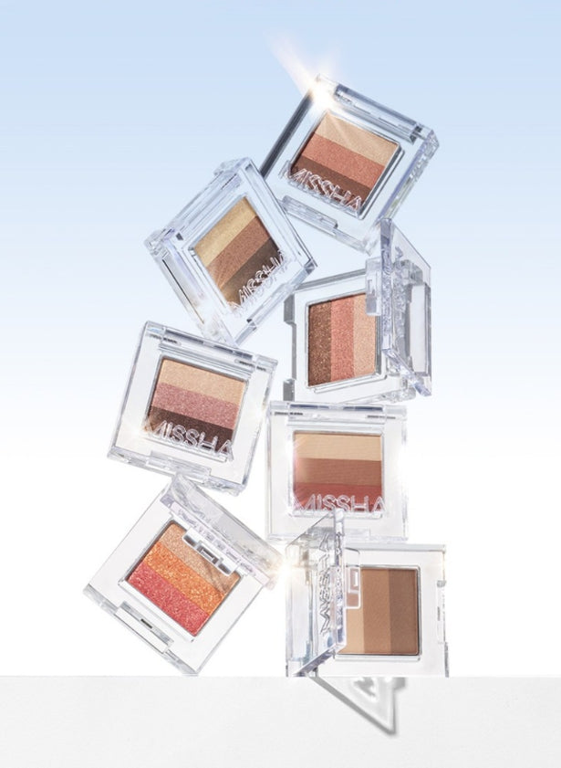 MISSHA Triple Shadow (#No. 3 Mocha Beige) - 3‑Tone Gradient Eyeshadow from Korea