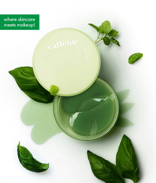 2 x MISSHA Airy Fit Face & Eye Patch 60g (Caffeine Depuffing) - Puffiness Care fom Korea