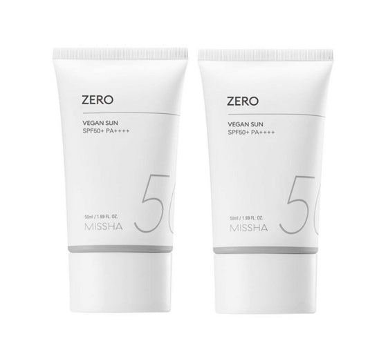 2 x MISSHA All Around Safe Block Zero Sun Cream 50ml SPF50+ PA++++ from Korea