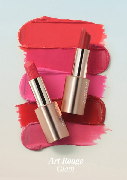 MISSHA Art Rouge Glam Lipstick (Red Brit) - Cool Pure Red K‑Beauty Lipstick from Korea