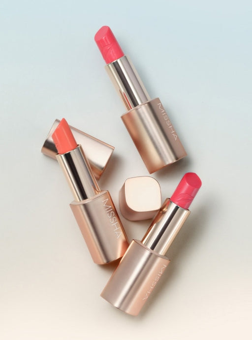 MISSHA Art Rouge Glam Lipstick (Red Brit) - Cool Pure Red K‑Beauty Lipstick from Korea