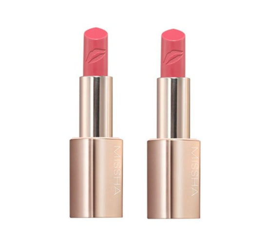 2 x MISSHA Art Rouge Glam Lipstick (Classic Coral) - Coral‑Pink Lipstick, K‑Beauty Lip Color from Korea