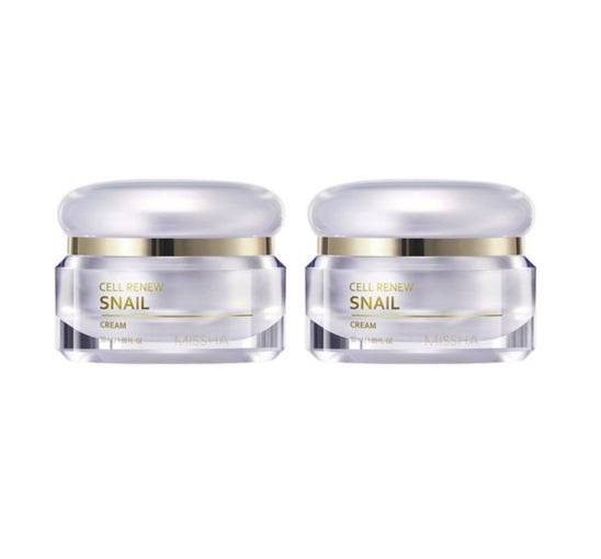 2 x MISSHA Cell Renew Snail Cream 50ml from Korea by MISSHA