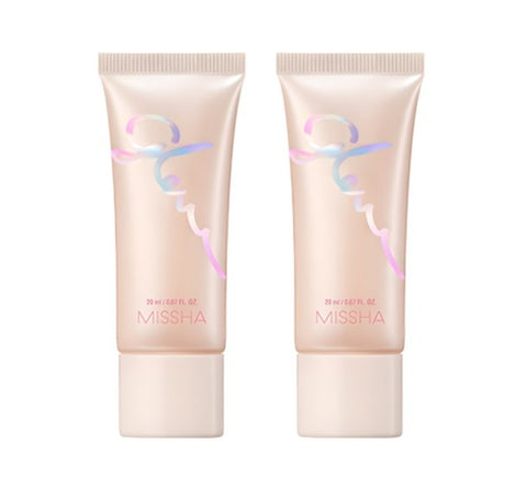 2 x MISSHA Glow Skin Balm 20ml - 4‑in‑1 Moisturizer, Primer & Glow Cream, K‑Beauty Base for Glass Skin from Korea
