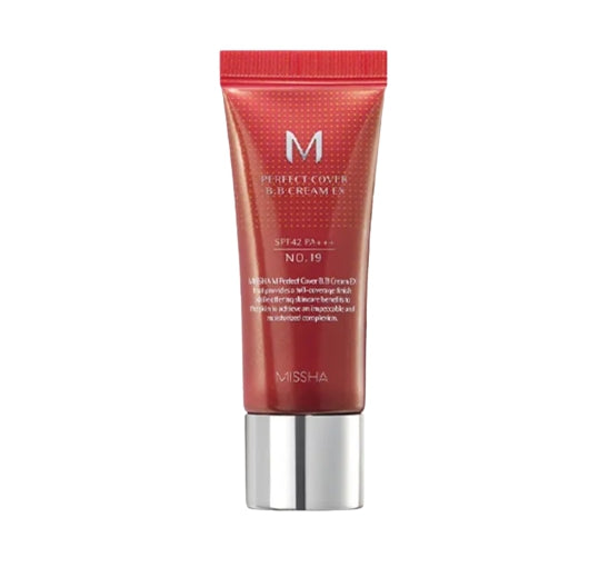 MISSHA M Perfect Cover BB Cream EX 20ml (#19C Cool Ivory) SPF42 PA+++ from Korea